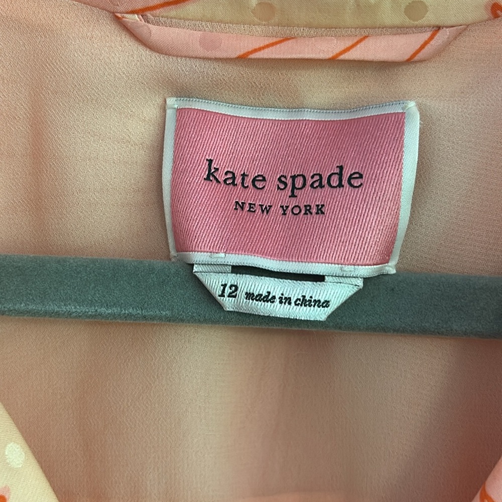 kate spade Falling Flower Jacquard Silk Dress - Picture 2 of 9